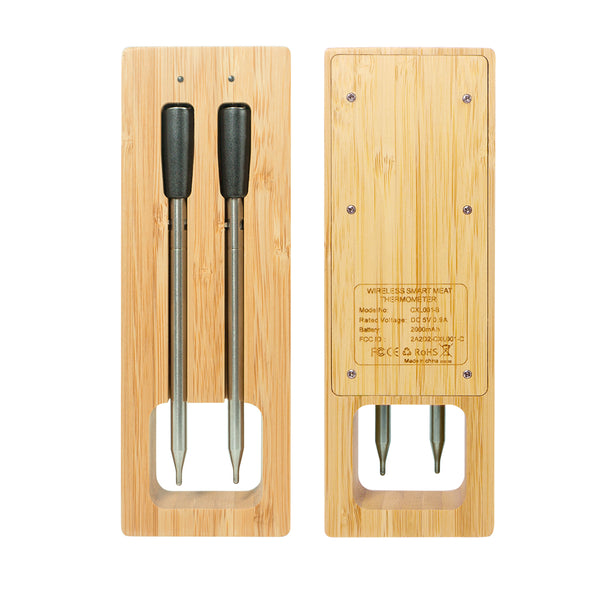 Termómetro para cozinhar e fritar - WIFI com APP para fritar - Repetidor garante uma longa distância entre o telemóvel - Forno, grelhador ou frigideira.