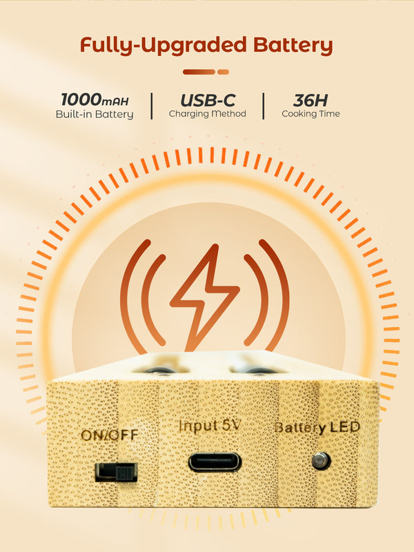 Termómetro para cozinhar e fritar - WIFI com APP para fritar - Repetidor garante uma longa distância entre o telemóvel - Forno, grelhador ou frigideira.