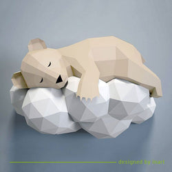 Urso Adormecido DIY/DIY - Creme