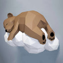 DIY/gør det selv sovende bjørn – Cremefarvet