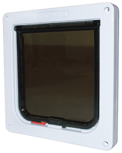 Porta para gatos/porta para gatos, 2 vias, Branca