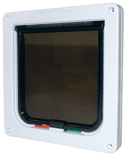 Porta para gatos/porta para gatos, 4 vias, Branca