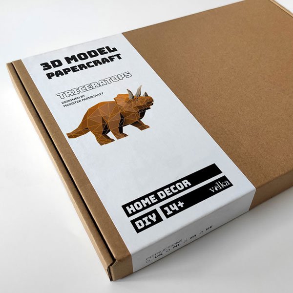 DIY/faça você mesmo Dinossauro - Triceratops