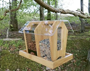 Tábua de alimentação - máquina de alimentação de pássaros - Duplo