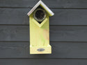 Tábua de alimentação com espaço para ração comum para pássaros e manteiga de amendoim