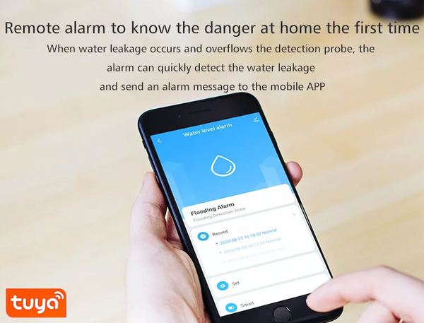 Water level alarm for water leakage - With WIFI