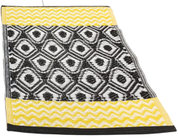 Buy yellow-black-white Placemats - 40 x 60 cm - Indoors, the terrace, beach or camping