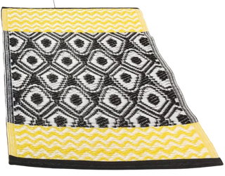 Buy yellow-black-white Placemats - 40 x 60 cm - Indoors, the terrace, beach or camping