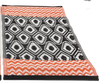 Orange - Black/white
