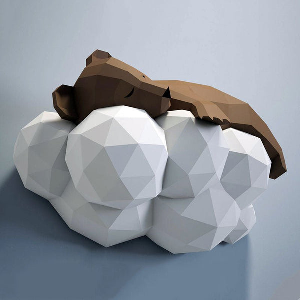 Urso Adormecido DIY/DIY - Creme